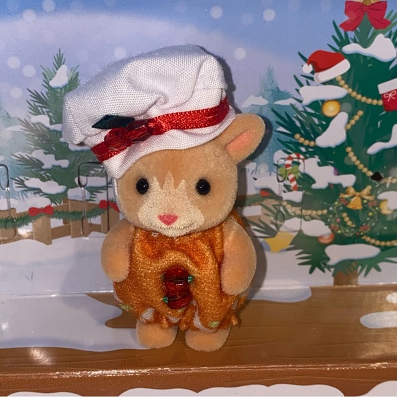 Calico critters Gingerbread Man Deer from the Happy Christmas Friends set - Picture 1 of 6